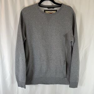 Moosejaw Sweater Women's Medium Grey Crewneck Pockets Long Sleeve
